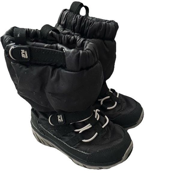 Stride Rite M2P Black Sneaker Boot Mid-Calf Snow Winter Boots Toddler Size 7 - Picture 1 of 5